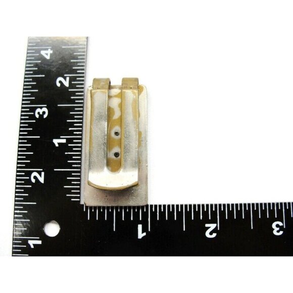 Allison Vintage Money Clip Stainless Steel Logo Silver Tone Worn - Picture 6 of 6